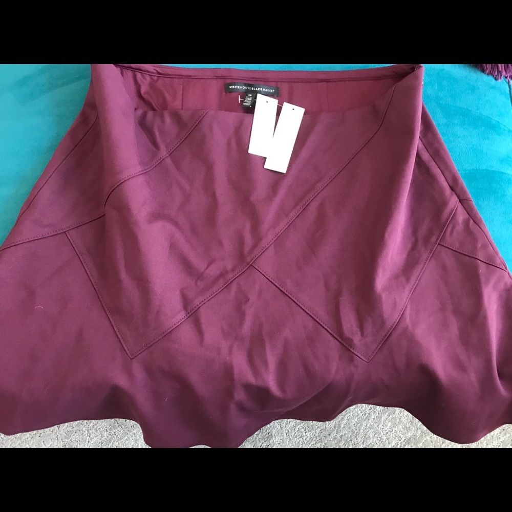 NWT WHBM Ponte Flair Skirt